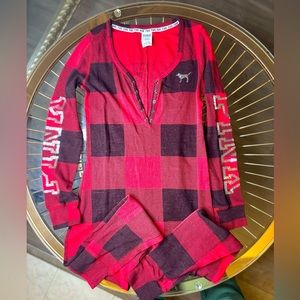 Victoria Secret Pink Sequin Onsie PJ